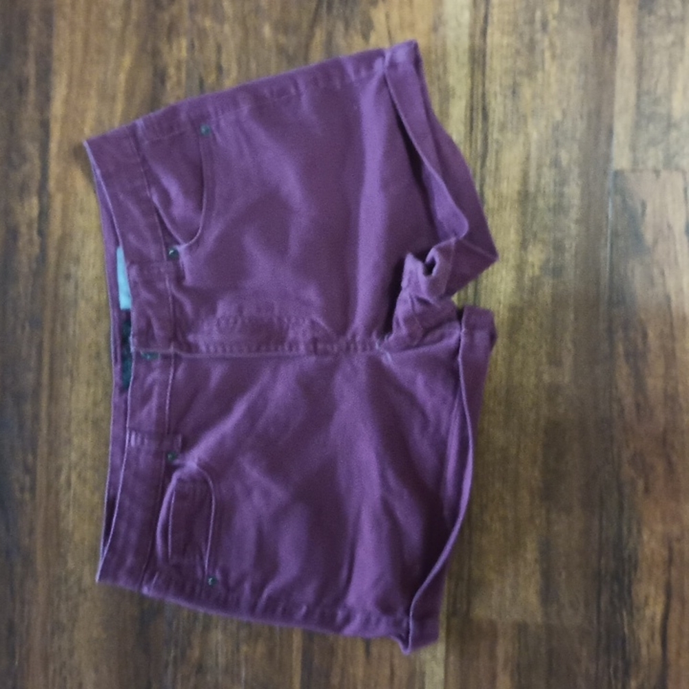 Aeropostale high waisted midi size 12 shorts whine colored